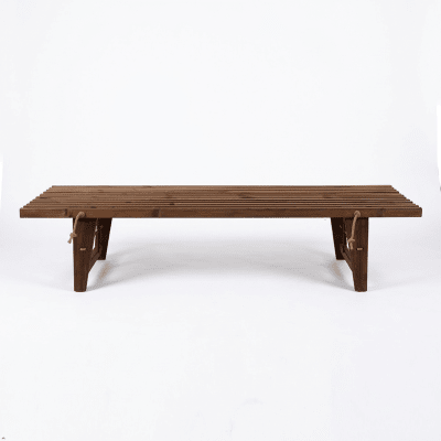 Banca Day Bed Pino Silvestre Europeo Castaño 1,90