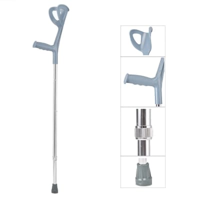 Pack 2 Bastones Muletas Canadiense Aluminio Altura Regulable