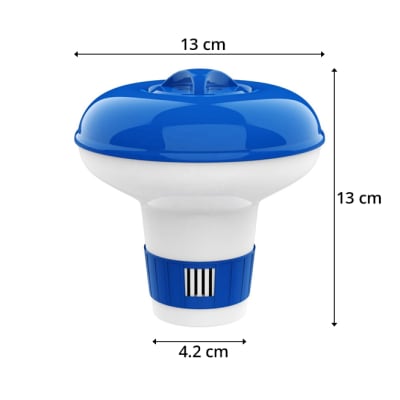 Flotador porta cloro para piscina