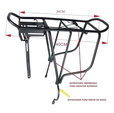 LUCES SILICON R/B +PARRILLA+ALFORJA