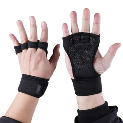 Guantes Calleras Para Pesas, Gimnasio, Crossfit, Calistenia Negro