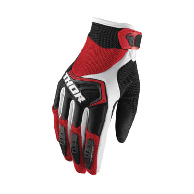Guante Ciclismo largos Thor Rojo/Blanco Talla XL