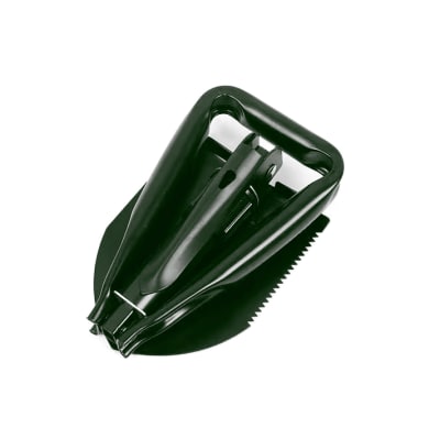 Pala con Picota Plegable Acero Camping Sierra + Bolso 62cm