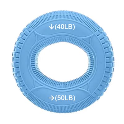 Dona Anillo 40-50 LB Fortalecedor y ejercitador de manos y dedos silicona (Celeste)