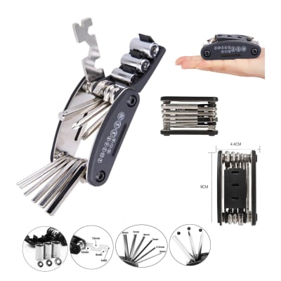 Herramienta Multifuncional para Bicicleta Color Negro