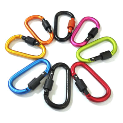 Mosqueton Tactico Aluminio Apernado Colores Surtidos