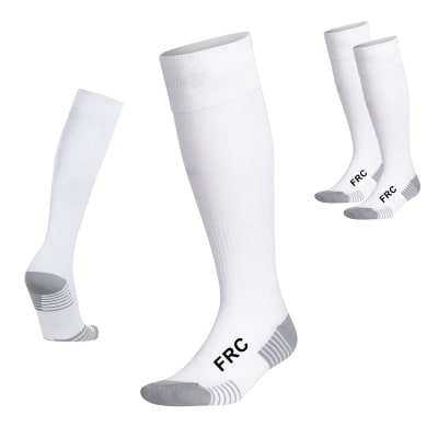 1 Par Medias de futbol FRC Adulto blanco