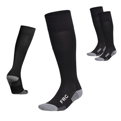 1 Par Medias de futbol FRC Adulto negro