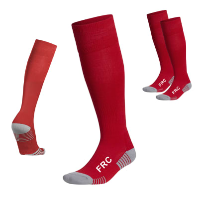 1 Par Medias de futbol FRC Adulto rojo