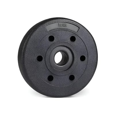 1 Disco para Pesas 10 Kg Negro
