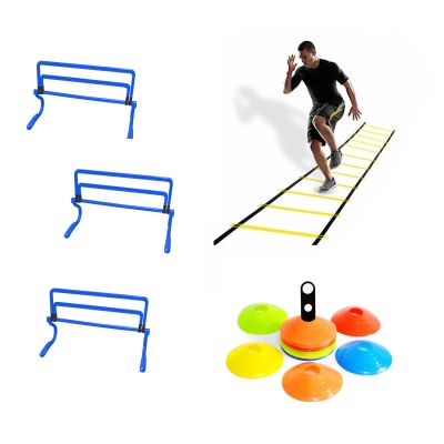 Kit de entrenamiento/3 vallas+1 escalerilla +10 conos lentejas