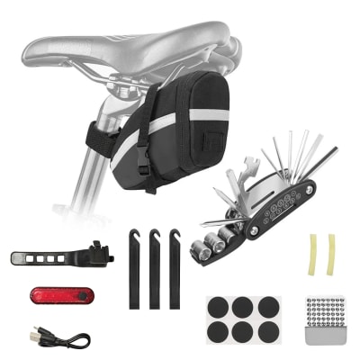 Kit de Herramientas para bicicleta + Bolso sillín 612