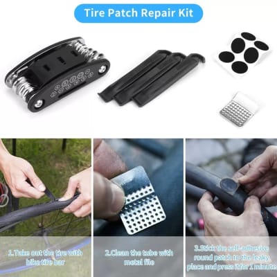 Kit de Herramientas para bicicleta + Bolso sillín 612