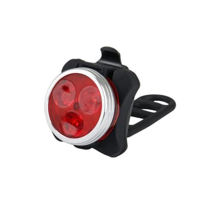 Luz Trasera para Bicicleta Redonda 3 LED Recargable 448