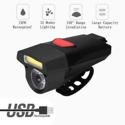 Luz Led Bicicleta 300 Lúmenes Doble 595