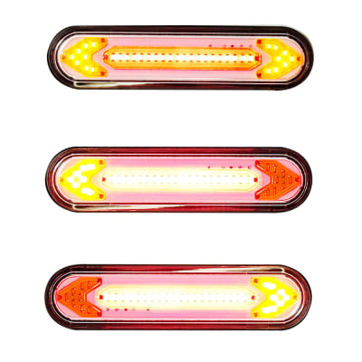 Luz trasera LED recargable con cruces y control inalámbrico 525