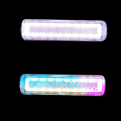 Luz bicicleta multicolor LED recargable 523