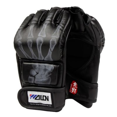 Guantes de kickboxing negro 