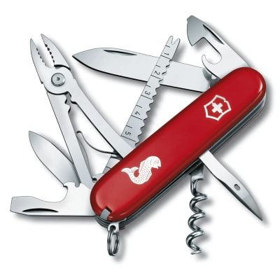 NAVAJA Victorinox ANGLER 91mm 19 fun, Rojo