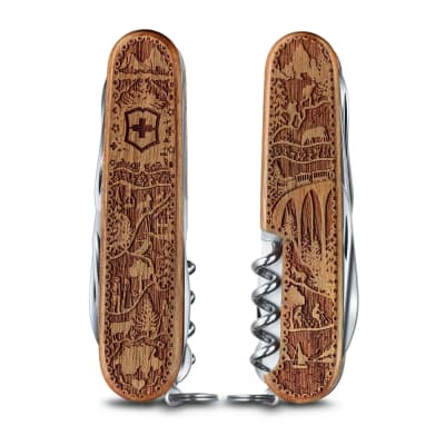 Navaja CLIMBER EDICION ESPECIAL 91mm 12 fun, Madera