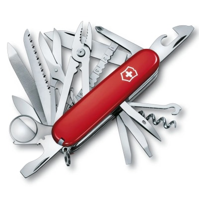 Navaja Victorinox SWISS CHAMP 91mm 33 FUN, Rojo