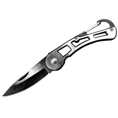 Cuchillo de supervivencia, táctico, militar con mosquetón