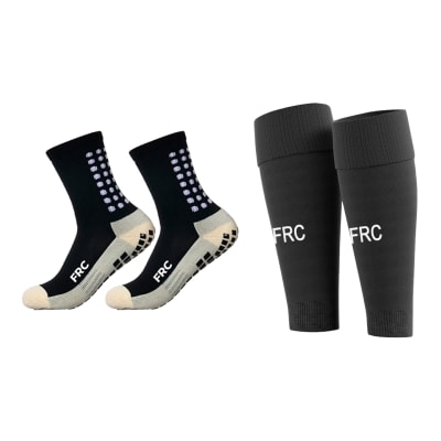 Media Deportiva Antideslizante Negro + Media Sin Pie Negro FRC Adulto