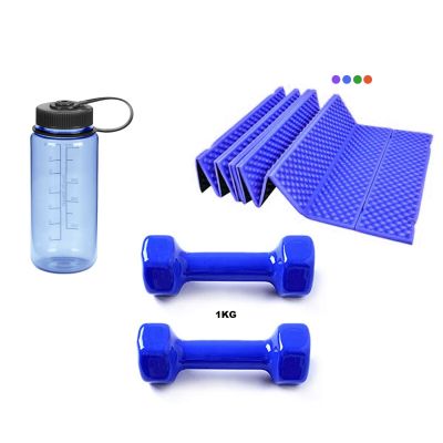 Pack 2mancuernas+botella+colchoneta