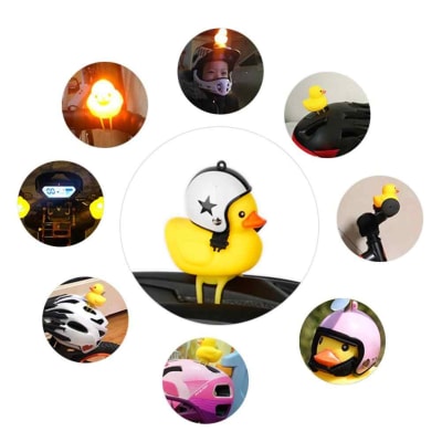 Pato decorativo para bicicleta con luz 537