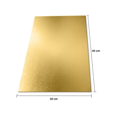 Placa Sublimacion Dorada