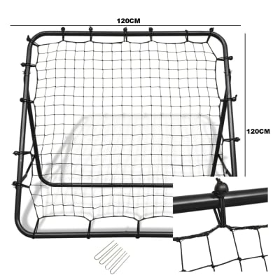 Red negra Rebotador de fútbol entrenamiento120x120 409-1