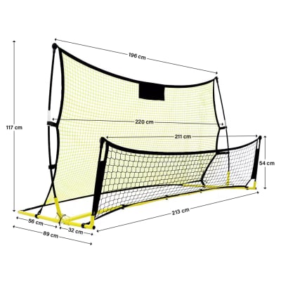 Red Rebotador doble entrenamiento futbol 408