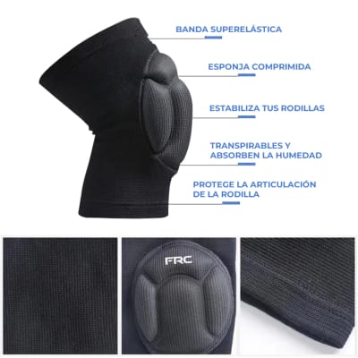 Rodilleras Universales para Arquero, Voley, Skate, Danza Talla M