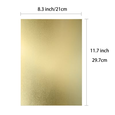 Papel Adhesivo Dorado Imprimible para Personalización de Premiacion - Escarchado