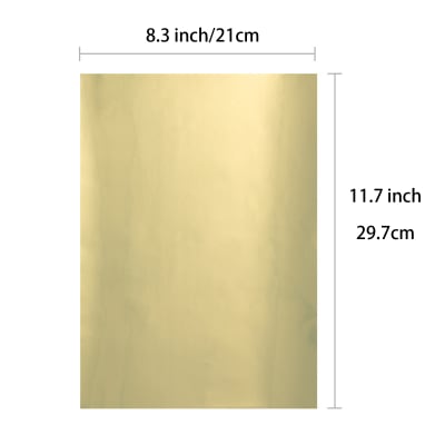 Papel Adhesivo Dorado Imprimible para Personalización de Premiacion - Brillante