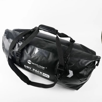 Bolso Seco Dry Pack 80 Litros Impermeable Expedición Moto Negro