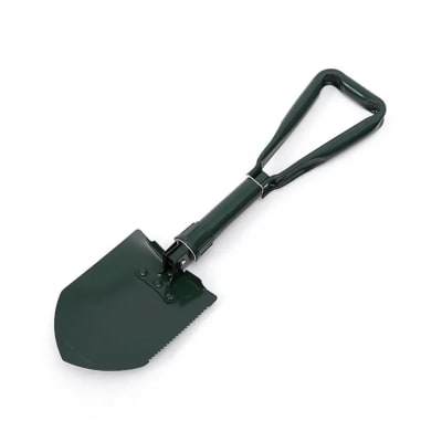 Pala con Picota Plegable Acero Camping Sierra + Bolso 62cm