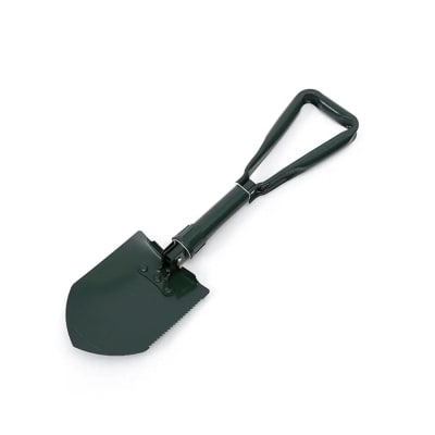 Pala con Picota Plegable Acero Camping Sierra + Bolso 46cm