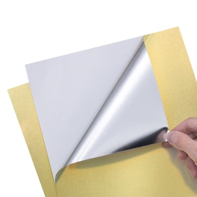 Papel Adhesivo Dorado Imprimible para Personalización de Premiacion - Escarchado