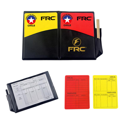 Set de Tarjeta de Arbitro con Logo de Chile