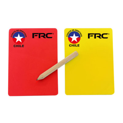 Set de Tarjeta de Arbitro con Logo de Chile