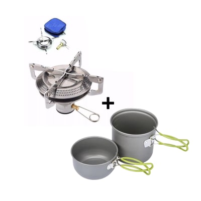 set de ollas camping+cocinilla/Forcecl