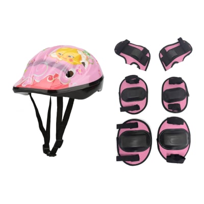 Kit de protección para niños Casco + Protecciones Bicicleta