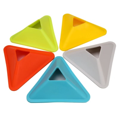 Pack 50 Conos lenteja triángulo, entrenamiento, deportivo