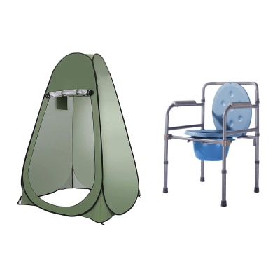Carpa Baño + Silla Portatil 3 En 1 Wc Camping /forcecl