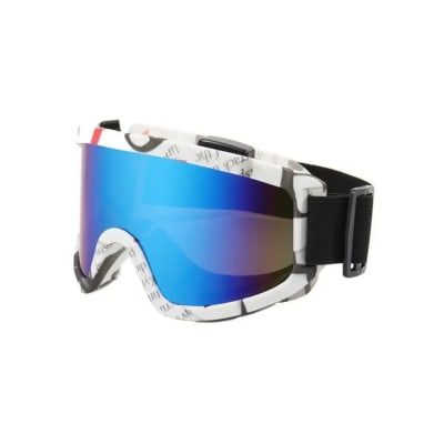 Antiparras Nieve Blanco/Rojo/Gris Vidrio Tornasol