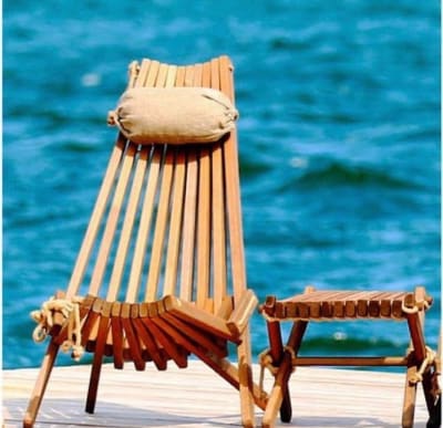 Mesa EcoFurn plegable Roble Aceitado