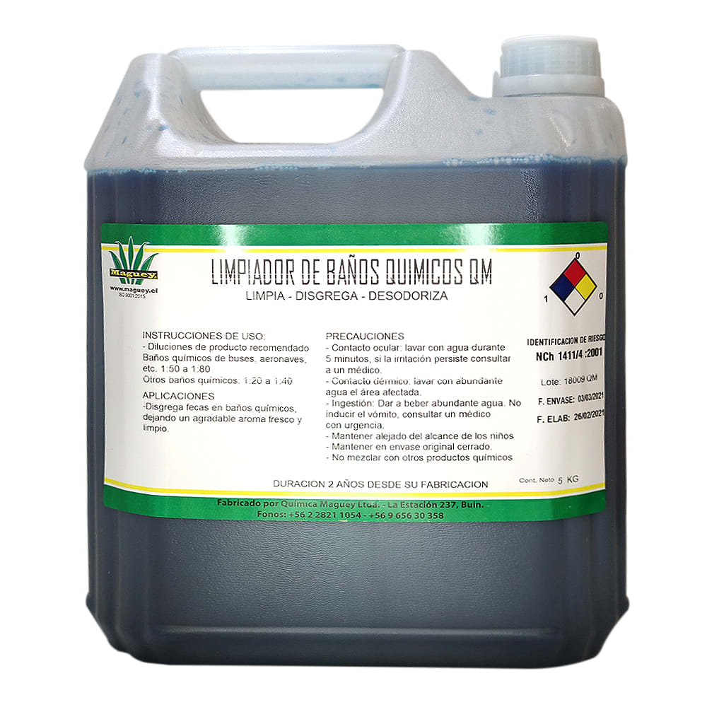 Líquido Para Baño Químico Disgregante Desodorizante 5Lt | Force CL