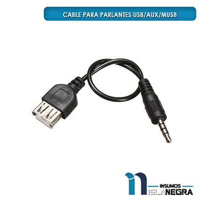 CABLE PARA PARLANTES USB/AUX/mUSB