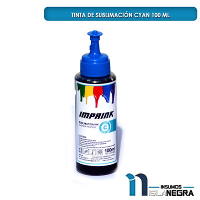 BOTELLA DE TINTA PARA SUBLIMACION CYAN ALTERNATIVA